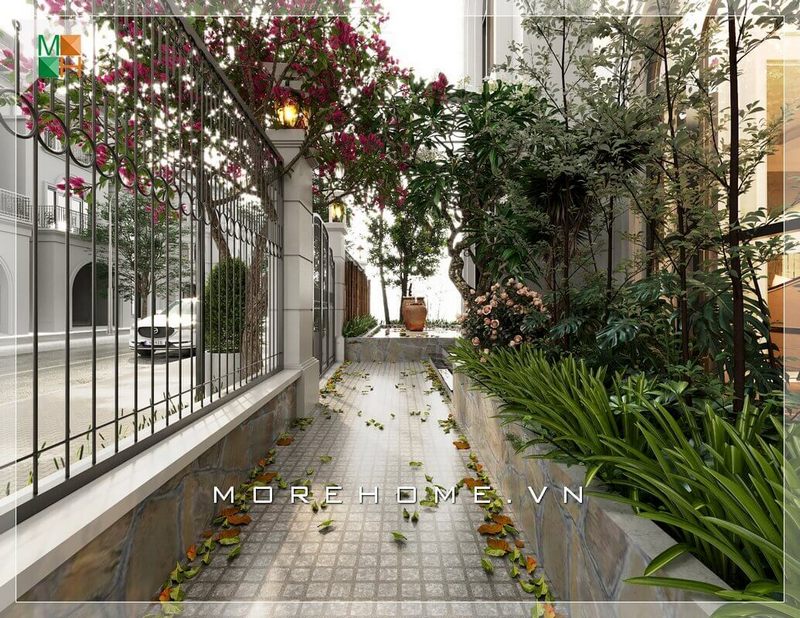 Ấn tượng với mẫu thiết kế kiến trúc biệt thự sân vườn hiện đại, sang trọng.